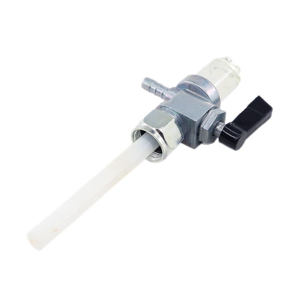 MCHNIC Grifo de gasolina Llave de combustible M16x1 con manguera de gasolina, filtro de gasolina para Simson, MZ, AWO, IWL, IFA, EMW R35, DKW RT 200, NSU Max