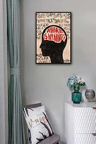 Maxiyaya Where Is My Mind Music Poster Placebo Music Creative Poster Alternative Pop/Rock Noise Rock Poster 16”×24” Unframed #TOP3