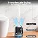 Lefree 3 Pack Silicone Toilet Brush,Rubber Toilet Bowl Brush and Holder Set with Ventilated Holder, Toilet Cleaner Brush for Bathroom,Floor Standing & Wall Mounted Toilet Scrubber Without Drilling