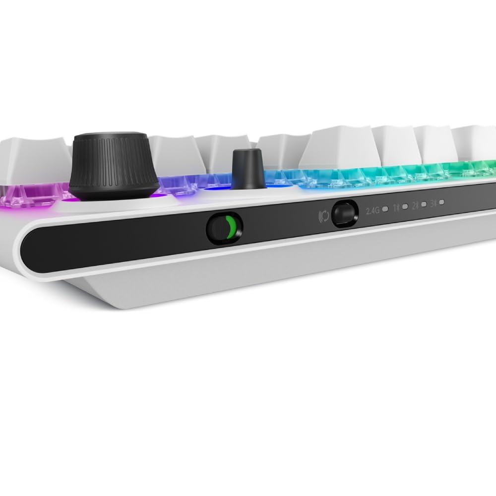 Alienware Tri-Mode bezprzewodowa klawiatura gamingowa – AW920K (Lunar Light)