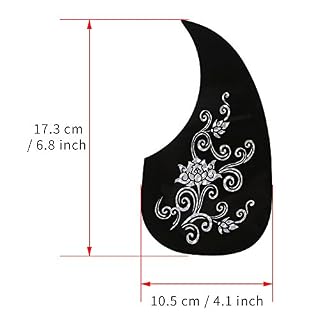 2pcs pickguard guitare, pickguard auto-adhensive autocollant protecteur pour guitare acoustique silver - Les Beatles, Paul McCartney, John Lennon, RIngo Starr, George Harrison 2pcs pickguard guitare, pickguard auto-adhensive autocollant protecteur pour guitare acoustique silver – Image 3
