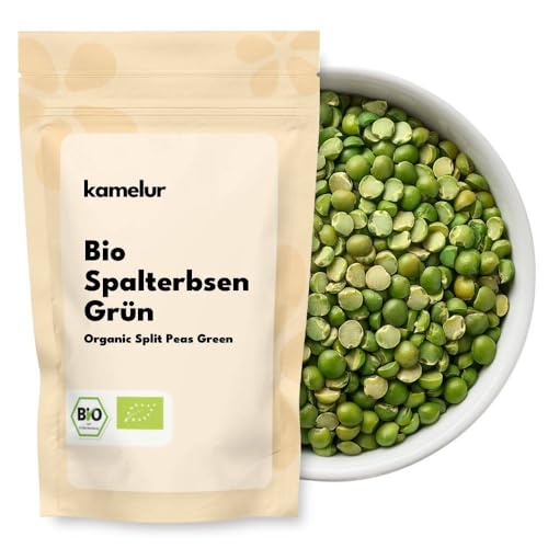 Kamelur 500 G Di Biselli Spaccalegna Biologici Essiccati – Legumi Biologici Secchi Senza Additivi – Piselli Secchi Verdi Metà Bio In Confezione Biodegradabile-image