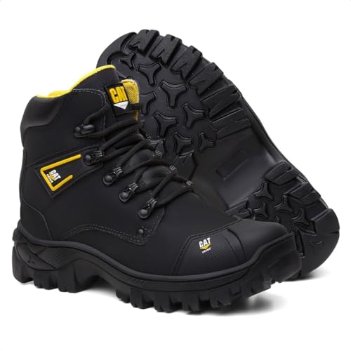 Botina Masculina Bota Coturno De Segurança Trabalho Epi Com C.a Original (PRETO, BR, Adulto, Numéric