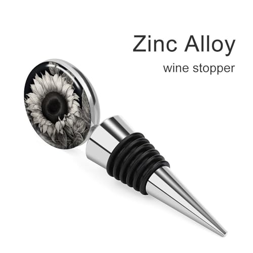 Bouchon de vin réutilisable en silicone contre l'oxydation gris - 4