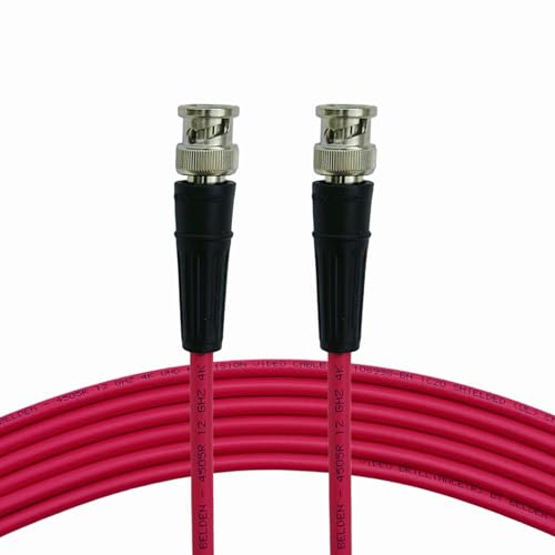 AV-Cables 12G 4K UHD SDI BNC RG59 Cable - Belden 4505R - Red (6ft)