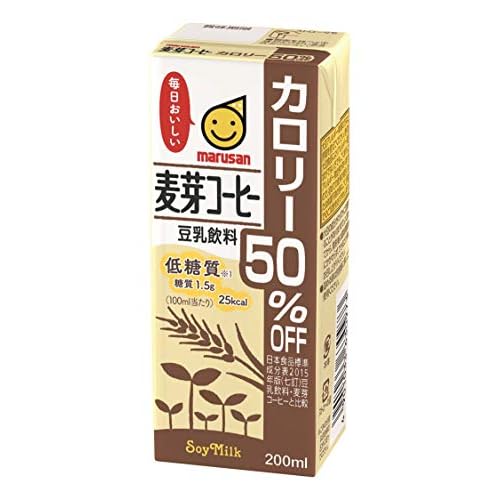 マルサン 豆乳飲料 麦芽コーヒー カロリー50%オフ