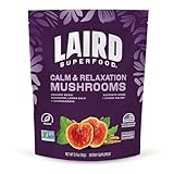 Laird Superfood Organic Calm and Relax Mushroom Blend with Reishi, Lemon Balm, and Ashwagandha, 3.17 oz. Bag, Pack of 1