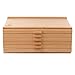 7 Elements 6 Drawer Wooden Artist Storage Supply Box for Pastels, Pencils, Pens, Markers, Brushes and Tools