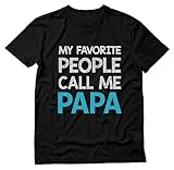 Grandpa Shirt Gifts for Dad Papa from Grandchildren Fathers Day Shirts for Men Large Black