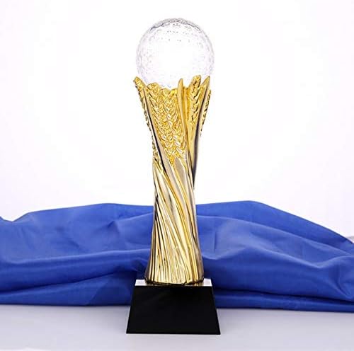 ZAMTAC Sports Event Crystal Glass Trophies and Awards BIY Champions Cup League Trophy replic Souvenir for Golf Football Volleyball - (Color, Size: 24 X 7 cm)