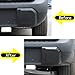Daeiclru Car Rear Bumper Cover Trim Compatible with Ford Maverick 2022 2023 2024 2025, Left Side and Right Side Rear Bumper Protector Guard Exterior Accessories (Carbon Fiber Pattern)