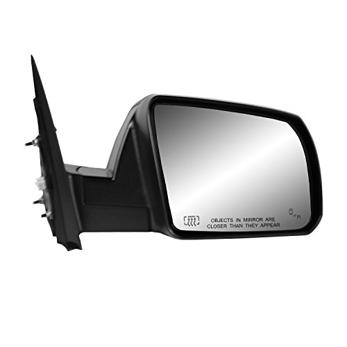 Fit System 70227T Passenger Side Mirror for Toyota Tundra, Sequoia SR5/ TRD Model, Textured Black, w/Blind spot Detection, Foldaway, Passenger Side, Heated Power