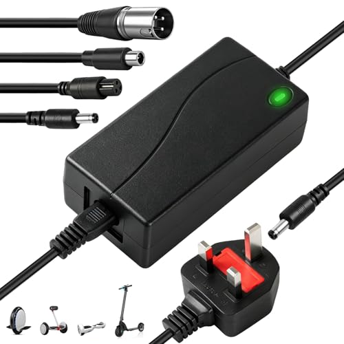 42V 2A Electric Scooter Charger for 36V Li-ion Battery with 4 Cables