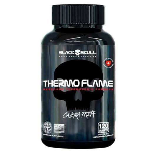 7. Thermo Flame com 120 Tabletes - Black Skull