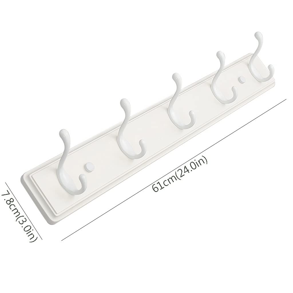 Percheros Para Colgar Abrigos Appendiabiti a muro Rack Simple Coat Coat Gancio Heavy Duty Cappotto Gancio Gancio Appendiabiti Parete Appeso Portachiavi Cappotto Cappotto Gancio Bianco Perchero Para Co