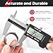 werka Digital Caliper, 0-6” Calipers Measuring Tool, Micrometer Caliper with 0.001”High-Accuracy,Inch/Fraction/Millimeter Conversions Button,4 Measuring Ways, Stainless Steel Construction 6000150