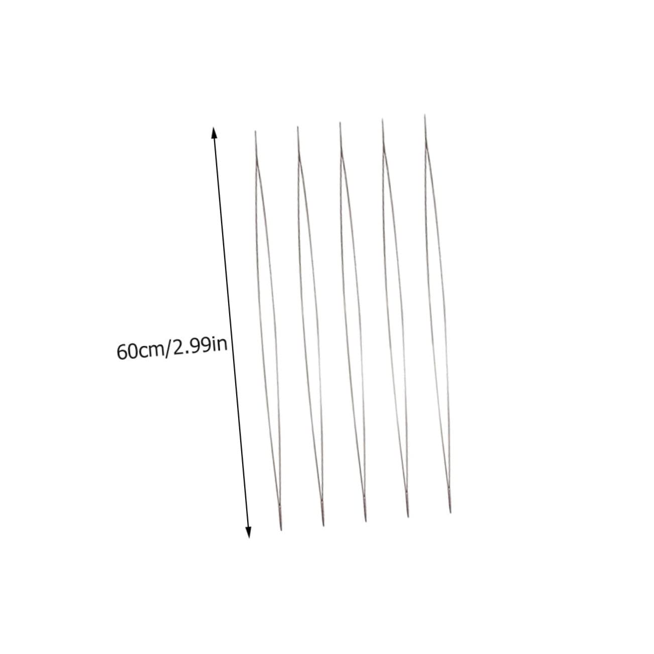KONTONTY Beading Thread Needles 20pcs Superfine Beading Needles Large Eye Self-Threading Embroidery Tools Material Stable