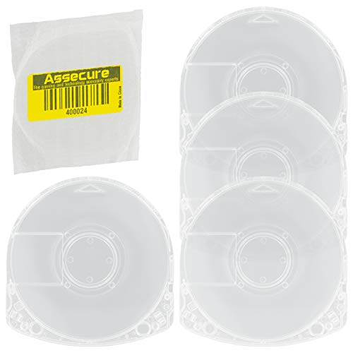 Assecure 4x Replacement PSP Umd Game Crystal Clear Case Shell For Sony PSP 10.