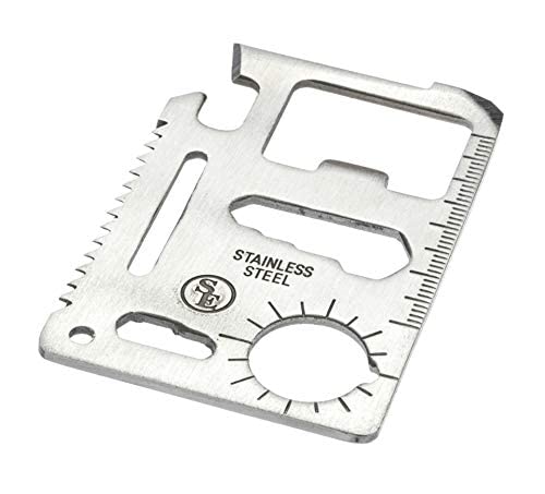 Se 11-Function Stainless Steel Survival Pocket Tool - Mt908-1 #TOP6