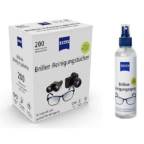 ZEISS - Spray detergente per occhiali per la pulizia delicata e accurata delle lenti degli occhiali, senza alcol (set 1)