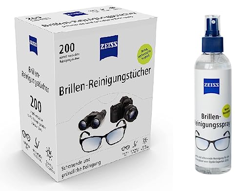 Lot économique - Spray nettoyant pour lunettes Zeiss pour un nettoyage en douceur et en profondeur de vos verres de lunettes - Sans alcool (lot 1)