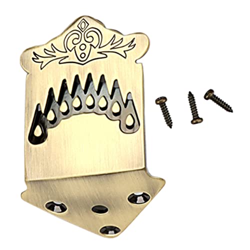 COSMEVIVI Mandolin Metal Tailpiece Silver Tailpiece Bridge for Mandolin String Accessory Musical Instrument Parts