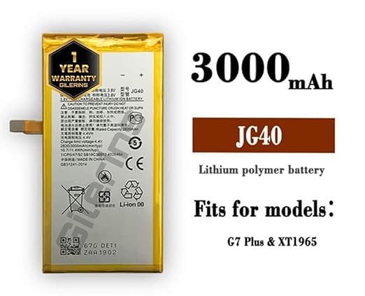 Image of Original JG40 Battery for Motorola G7 Plus XT1965 Battery with 1 Year Warranty** (GG55)