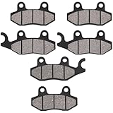 AHL Off-Road Vehicle Brake Pads; Front Left, Right Outer & Rear; Semi-Metallic; Compatible with CAN AM Commander 800R/1000 Models 2011-2015
