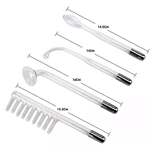 Kit Peeling Diamante Dermoabrasivo Portátil Alta Frequência 4 Eletrodos Bivolt