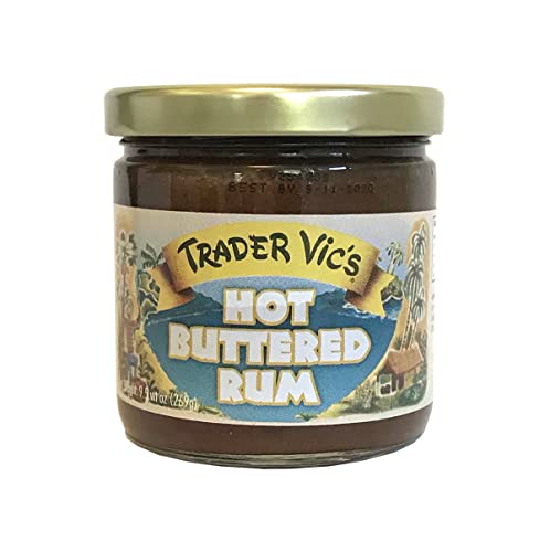 Trader Vic's Hot Buttered Rum Batter, Cold Weather Drink Beverage Mix, 9.5 Ounce Jar