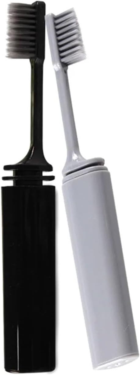 Manual Toothbrush 2 Pcs Soft Child Travel Brushes Grubber Foldable Toothbrush Electric Toothbrushes Portable Toothbrush
