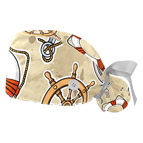 Chapeaux bouffants JDEZ style voile d'ancre vintage ajustables pour hommes et femmes