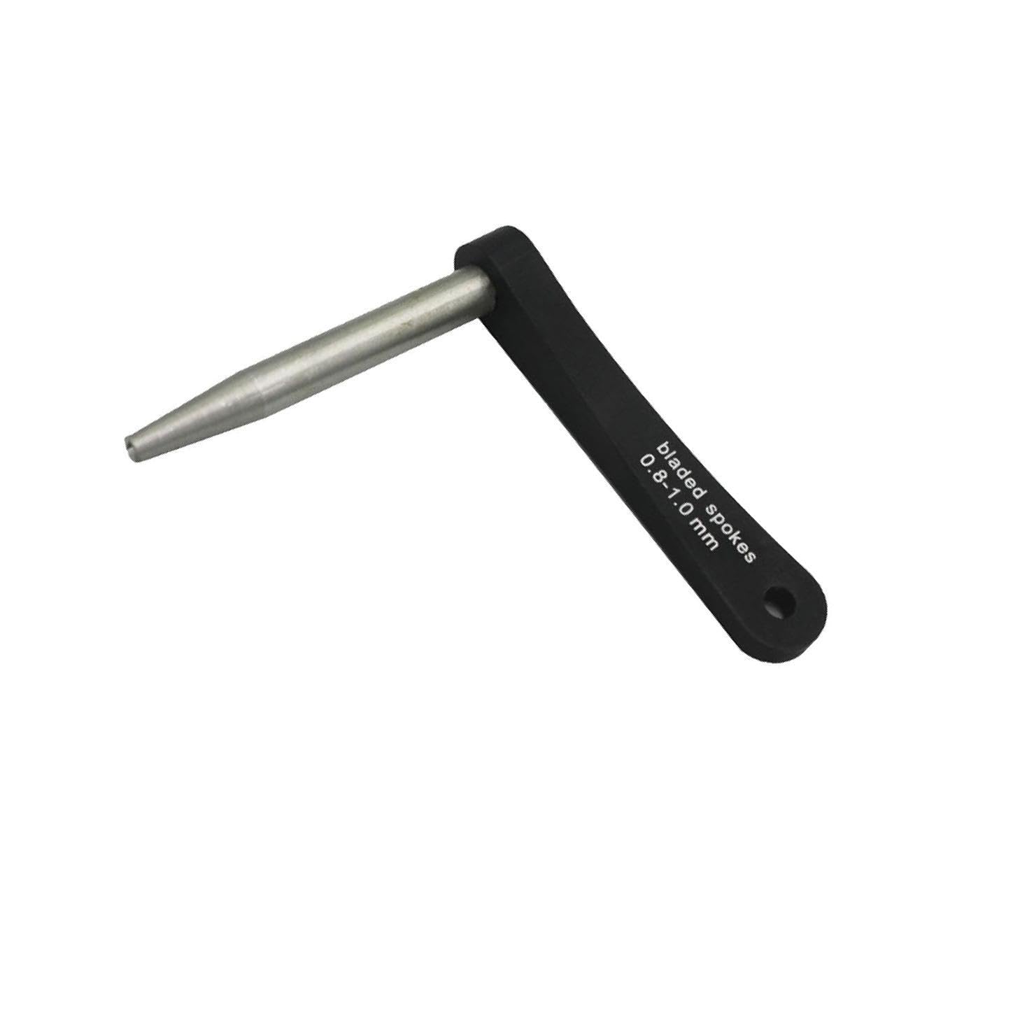 Mophrati Black+Silver Versatile Bike Bladed Spokes Holder Wrench Efficient Wheel Repair And Building Made Of Aluminum Alloy And Stainless Steel - Solid Bicycle 0.8 To 1.0Mm, 0.8 To 1.0Mm