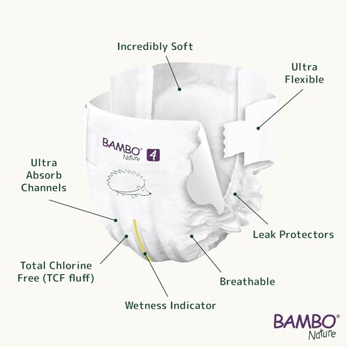 Miniatura 3 de Pañales Bambo Nature Talla 4 7 A 14kg Pack 6 24 Un