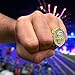 Legacy Rings 2025 Gold Tone Fantasy Football Championship Trophy Ring, Award for Fantasy Football League Winner (10)