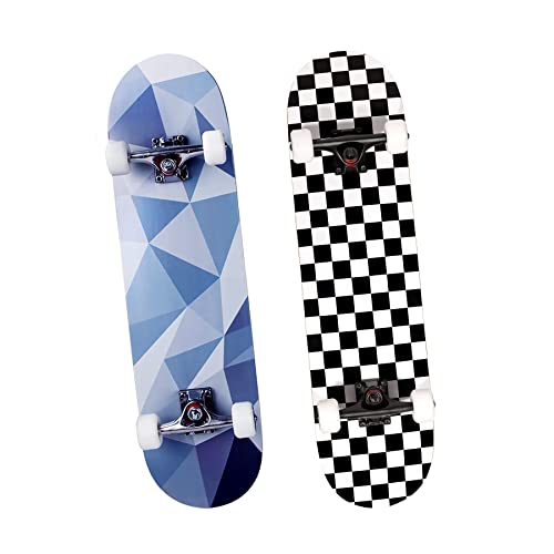 Metroller Skateboards For Beginners,31 X 8 Complete Standard Skate Boards For Girls Boys, 7 Layer Canadian Maple Double Kick Concave Skateboard For Kids Youth Teens Adults #TOP11