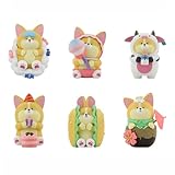 動物フィギュア 可愛い 動物 可愛い 猫 かわいい豚 癒し系 リアルな動物模型 動物おもちゃフィギュア ブラインドボック おもちゃ箱 ス フィギュア コレクタブルおもちゃ 誕生日ギフト カプセル玩具 食玩 ケーキトッパー装飾品 子ども向けフィギュア おもちゃ雑貨・手品 トレーディングフィギュア 6個入り かわいいフィギュア クリエイティブなギフト (A) [並行輸入品]