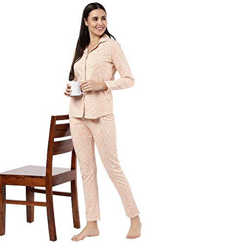Image of Sweet Dreams Women's Cotton Printed Night Suit Set