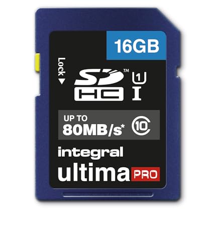 Integral INSDH16G10-80U1 UltimaPro 16 GB SDHC Class 10 Memory Card
