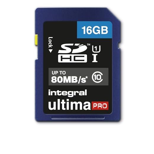 Integral SDHC 16GB Class 10 ULTIMAPRO UHS-1 class 1 Speicherkarte bis zu 80 MB/s Transfergeschwindigkeit