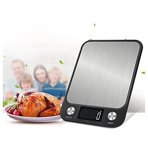 11lb matvåg Digital köksvåg LCD -skärmvikt Vikt G OZ LB KG ML för bakning Matlagning Rostfritt stål Bärbar matvåg 1g Exakt