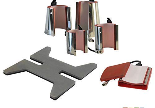 Microtec DCH-500 Various Attachments for Heat Press Transfer - Shoe, Flask, Mug (Shoe)