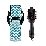 Neoprene Travel Bag for Revlon One Step Hair Dryer and Styler Volumizer, Carrying Case Portable Pouch Bag with Easy Grip Carry Handle and Small Pocket (Chevron)