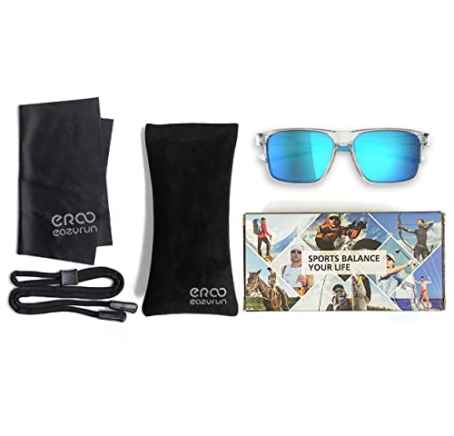 Eazyrun Er00 P1A Sky Blue Polarized Sports Crystal Sunglasses For Women Men, Fishing Running Driving Hiking Golf Pickleball Beach Gifts And Outdoors #TOP7