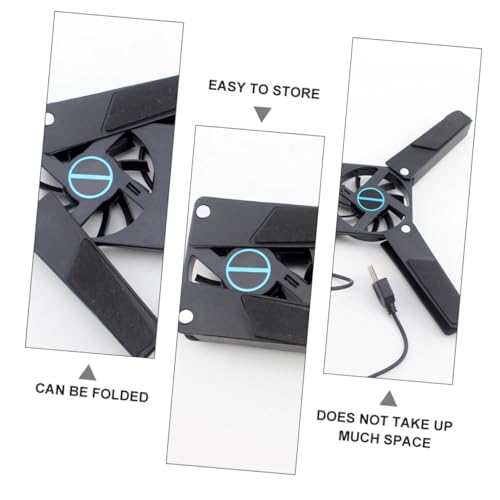 Base para notebook con doble ventilador USB negra miniatura 3