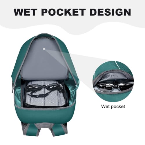 Image of MIYCOO Backpack - Ultra Lightweight Packable Backpack for Travel Camping, Hiking Back Pack Waterproof Foldable Daypack for Men Women Green