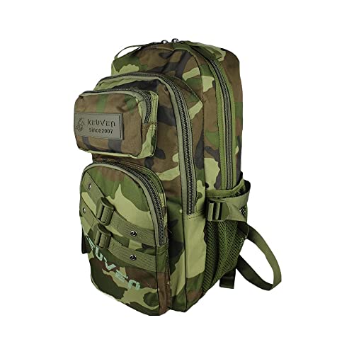 Mochila Camuflada Poliester Pequena KVN Keuven (Verde)
