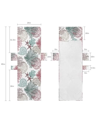 Red Teal Grey Coastal Beach Lounge Chair Towel Cover, Soft Chaise Lounge Towel with Side Pockets Patio Pool Chairs Cover for Beach/Pool Sunbathing 29x85 Summer Beach Coral Nautical Seaside