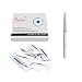 Pinkiou Microblading Needles Hair Stroked Round Needles for Eyebrow Tattoo Manual Semi Permanent Makeup Fog Blades Pack of 50 pcs (5R)