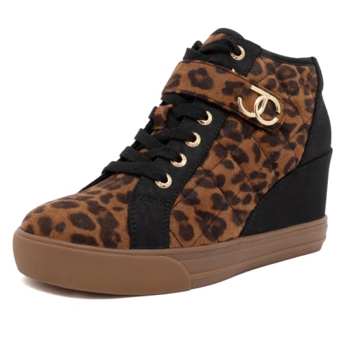Image of Juicy Couture Women's Platform Wedge Sneakers High-Top Shoes-Journey